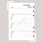 Weekly Planner Horizontal A5
