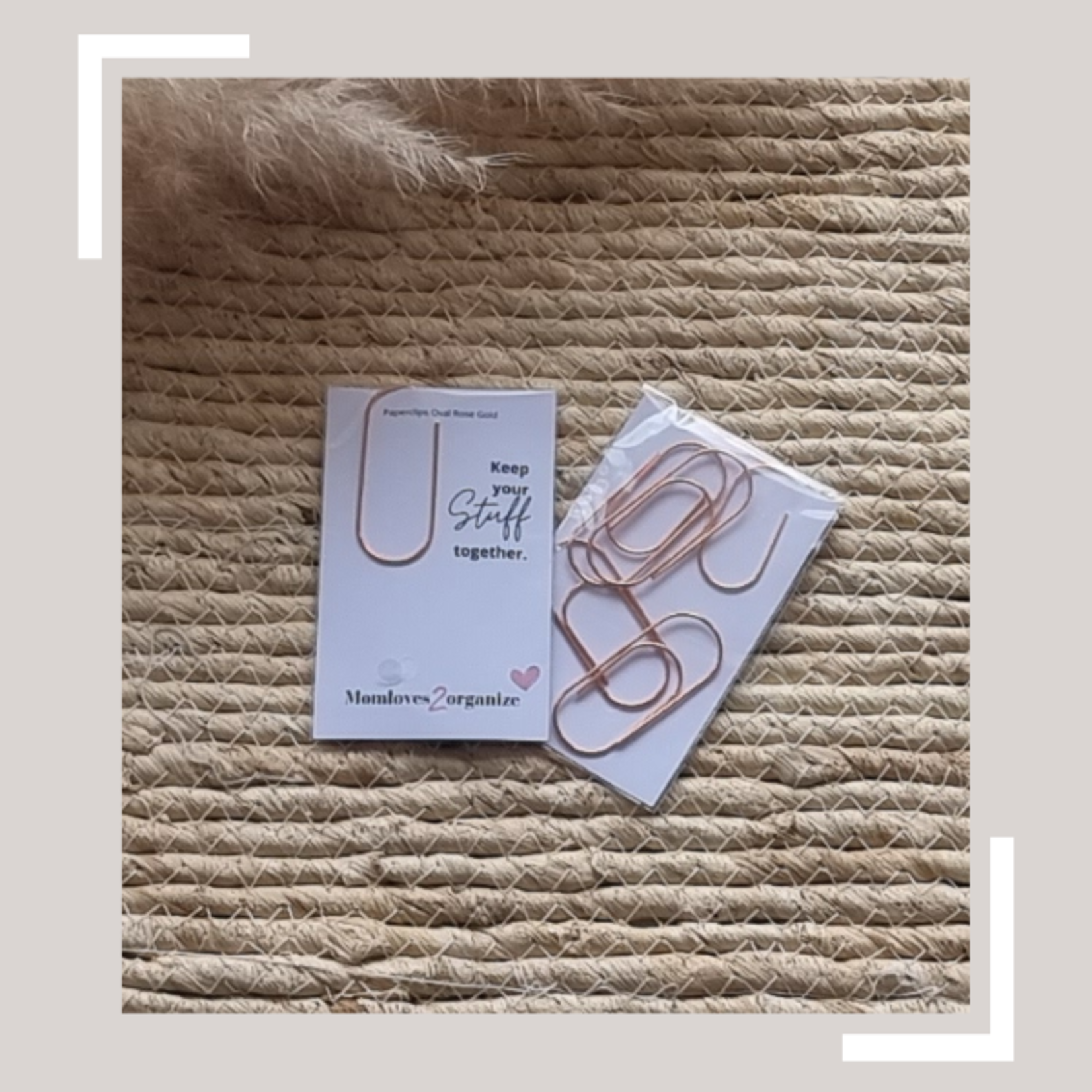 Paperclips Ovaal Rosé Goud (set van 5 stuks)