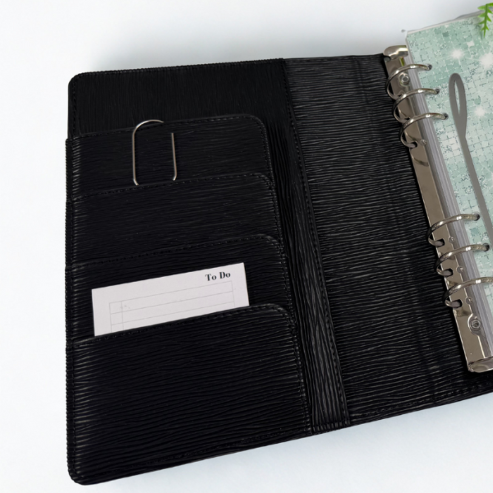 Ringbound Planner Black A5 (without content)