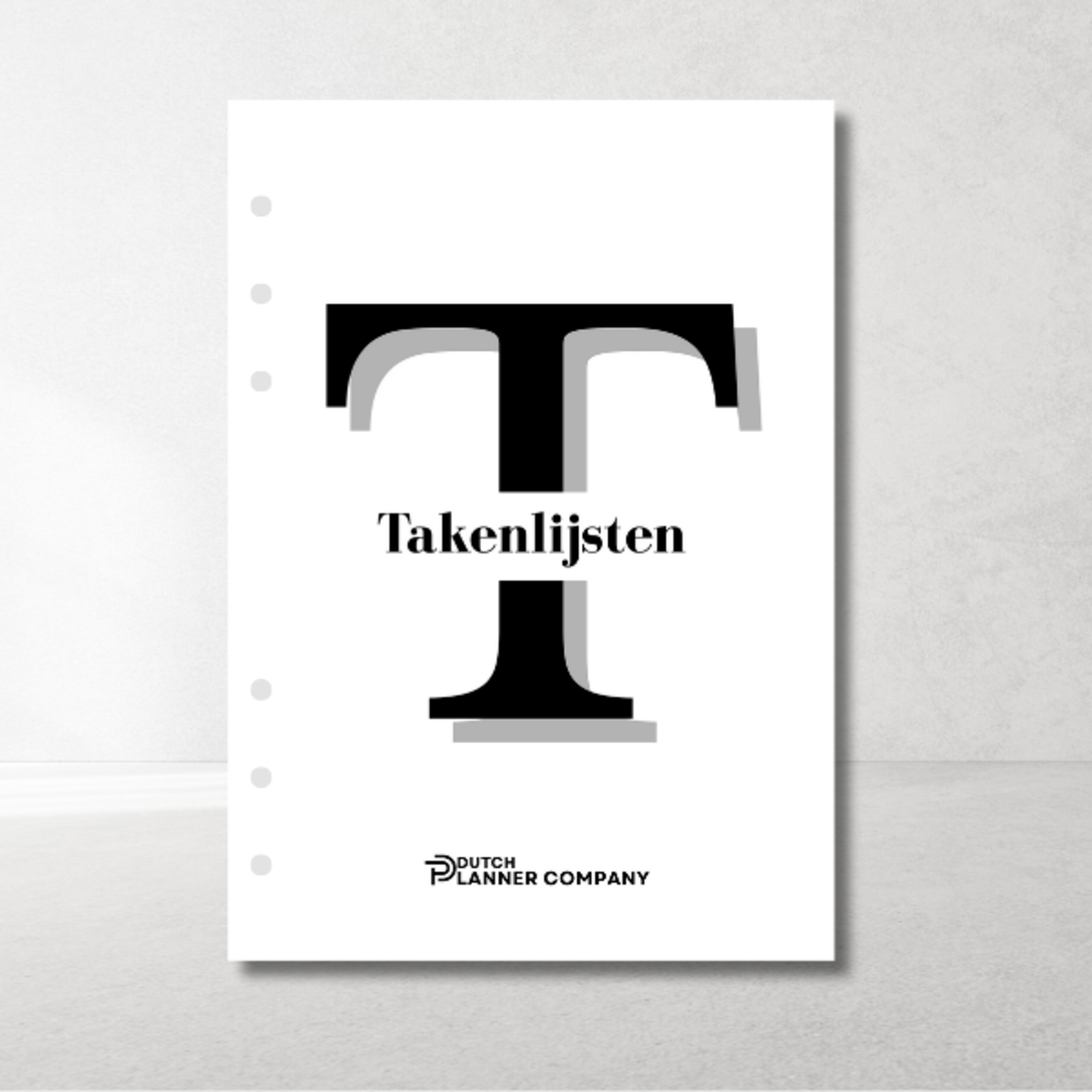 Takenlijsten A5 – set van 26 voor 6-gaats planner
