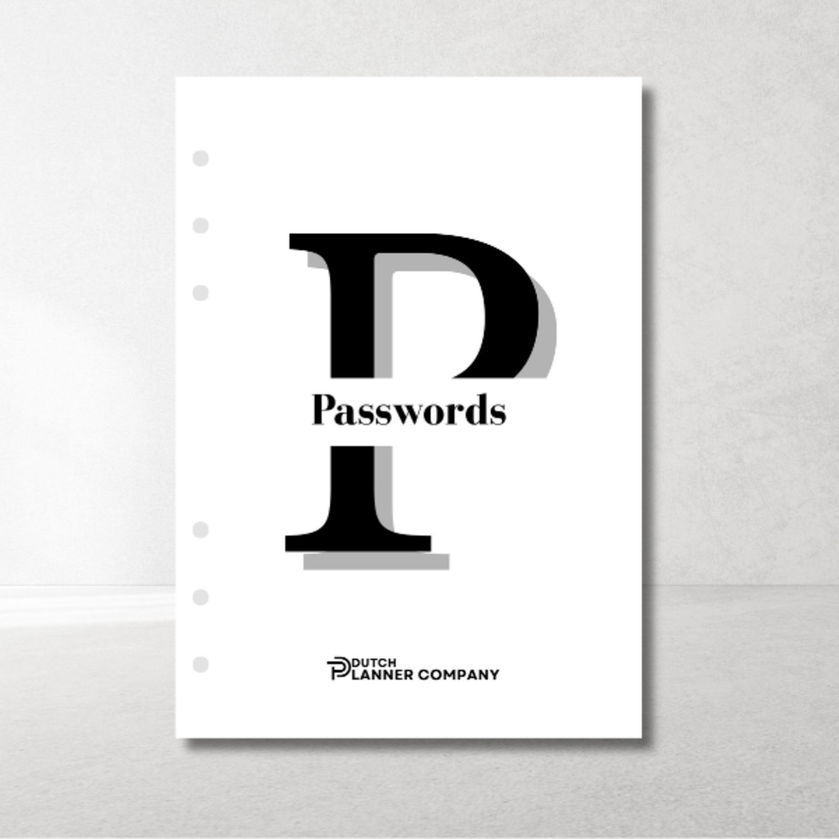A5 Ring Binder Planner Password Inserts – safe & organized