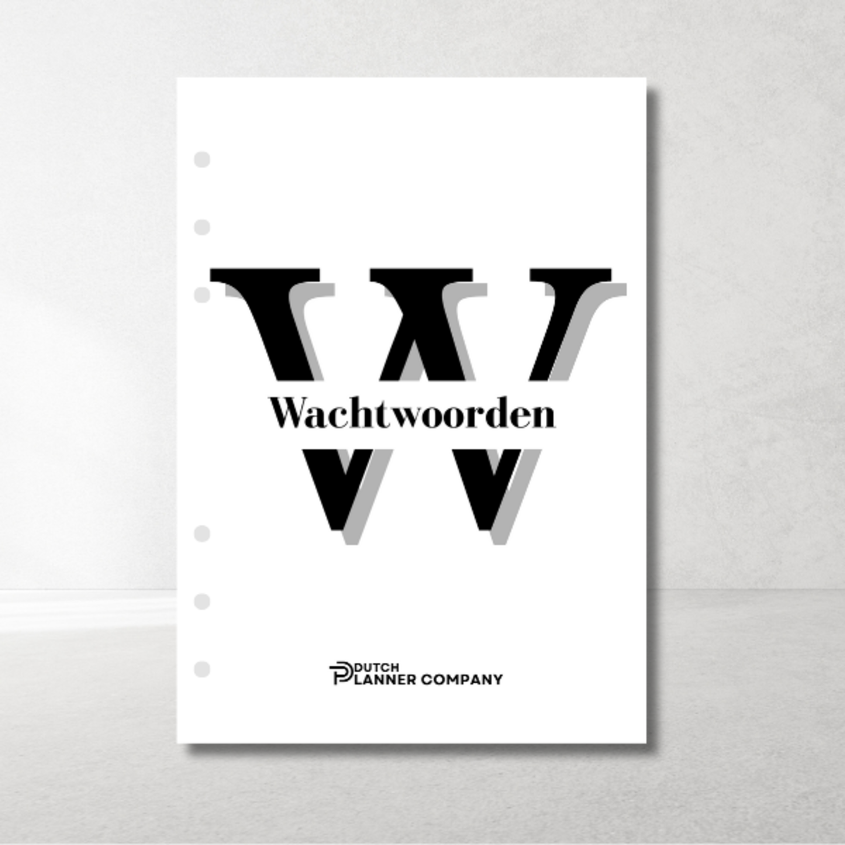 A5 Ringbandplanner Inhoud Wachtwoorden – veilig & overzichtelijk