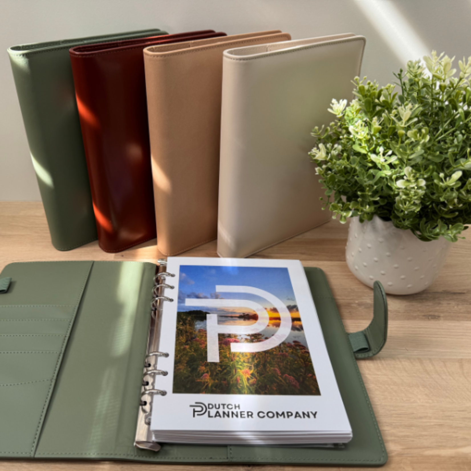 A5 Ring Binder Planner Agenda Brown– 20 mm rings