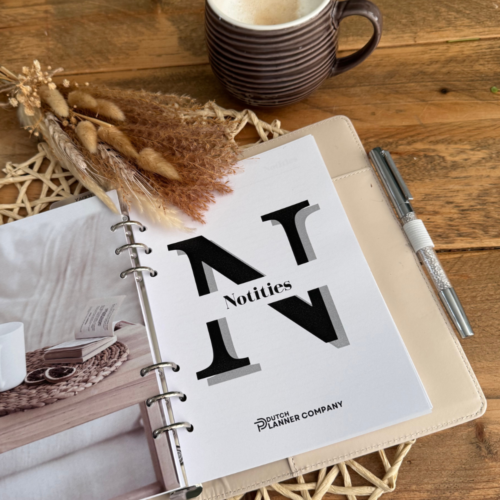 Complete A5 Ringband Planner Agenda Beige - 20 mm ringen