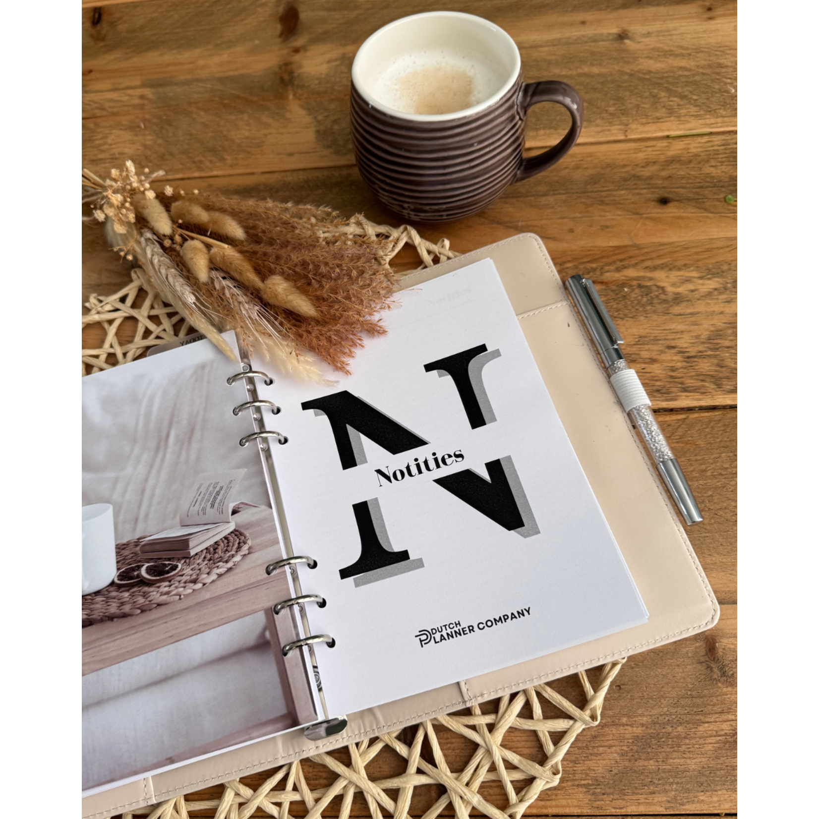 A5 Ringband Planner Agenda Beige - 20 mm ringen