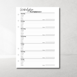 A5 Ring Binder Planner Weekly Meal Planner Inserts