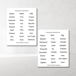 Transparent Planner Stickers