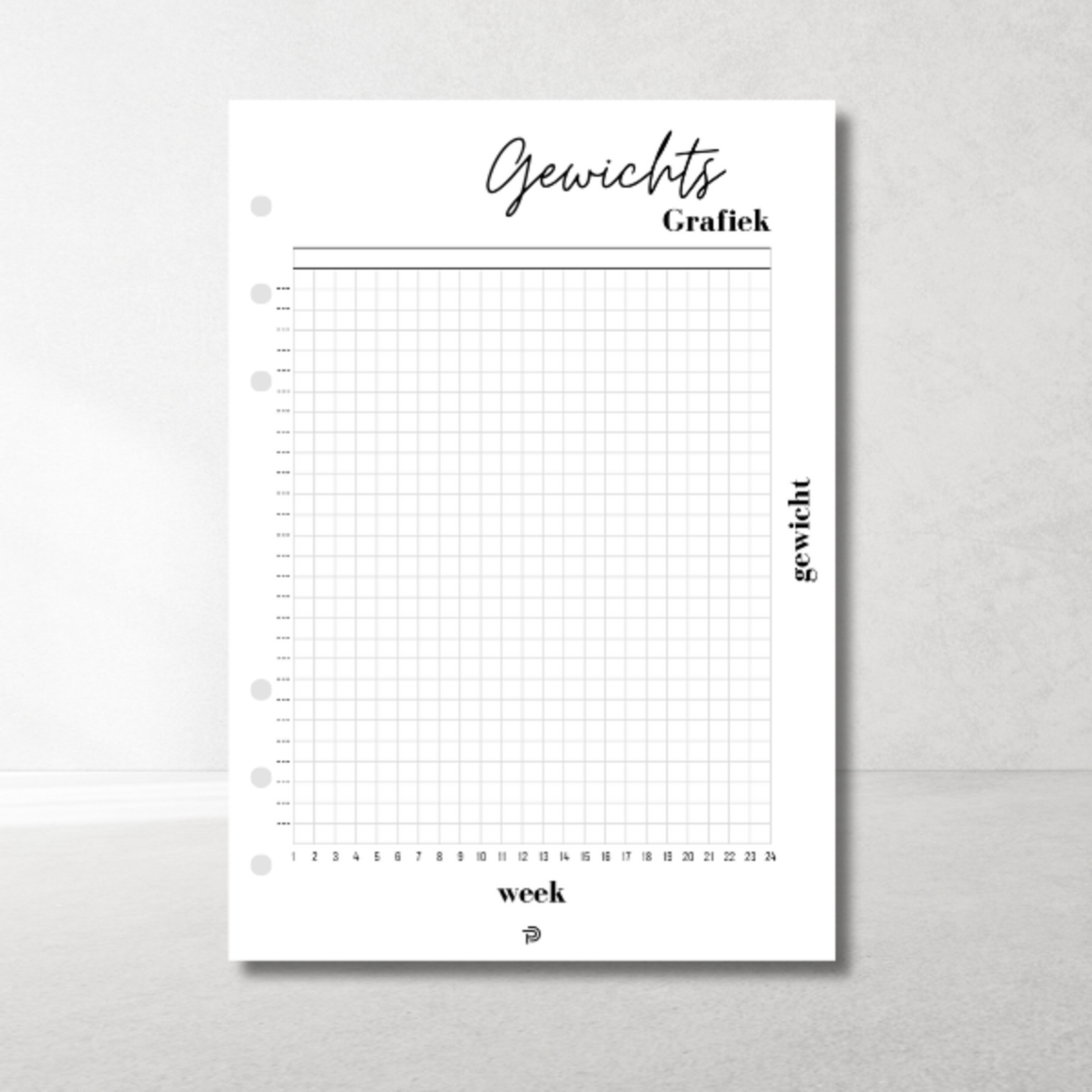 A5 Ring Binder Planner Health Inserts – goals, trackers & progress