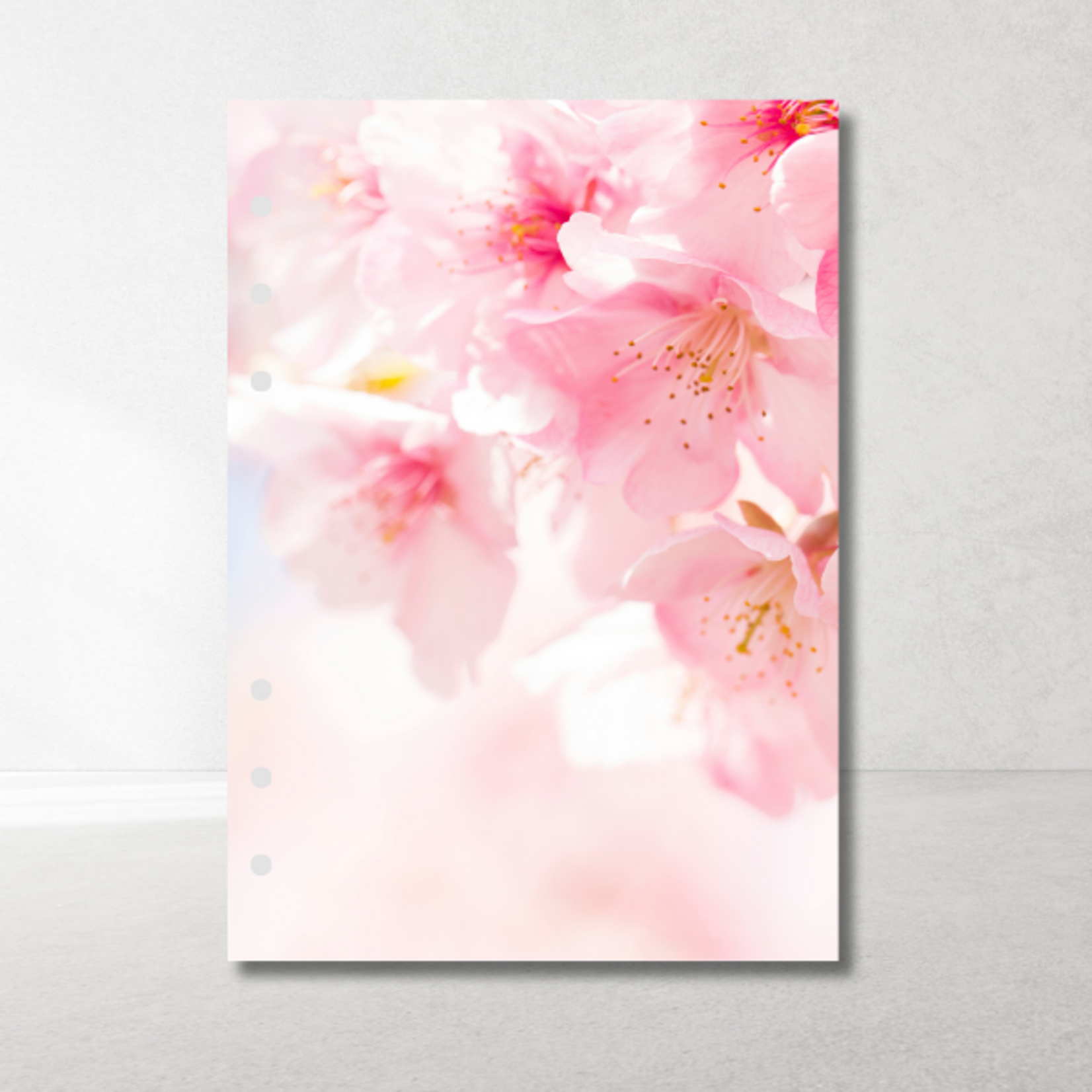 A5 Planner Inlegkaarten Pink Flowers – set van 6, 6 designs