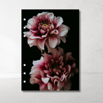 A5 Planner Insert Cards Dark Flowers