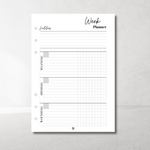 Weekplanner  Horizontaal A5 Ongedateerd!