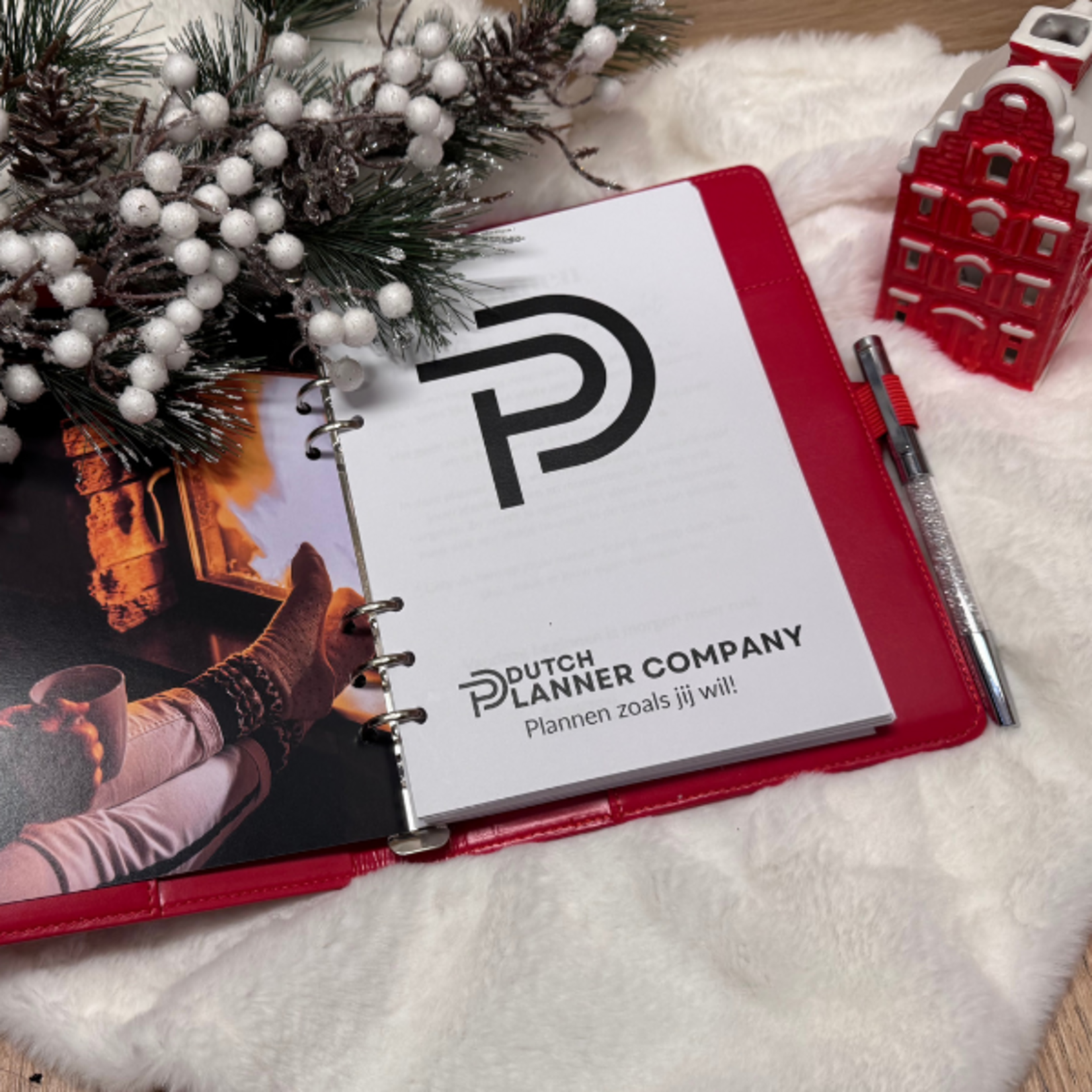 A5 Ring Binder Planner Agenda Rood – 20 mm rings