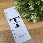 Magnetische Takenlijst voor A5 Ringbandplanner