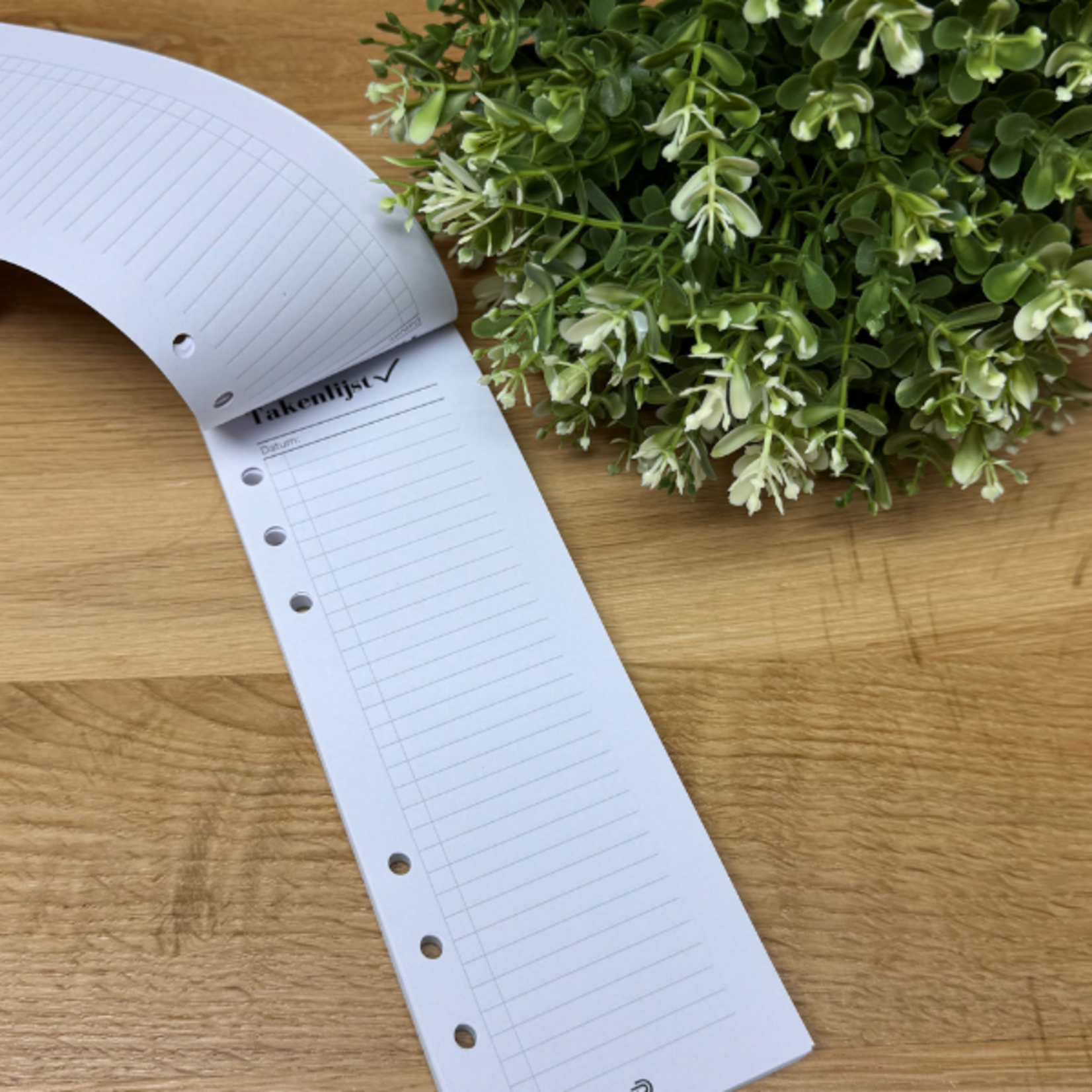 Magnetische Takenlijst voor A5 Ringbandplanner – focus & overzicht tijdens je week