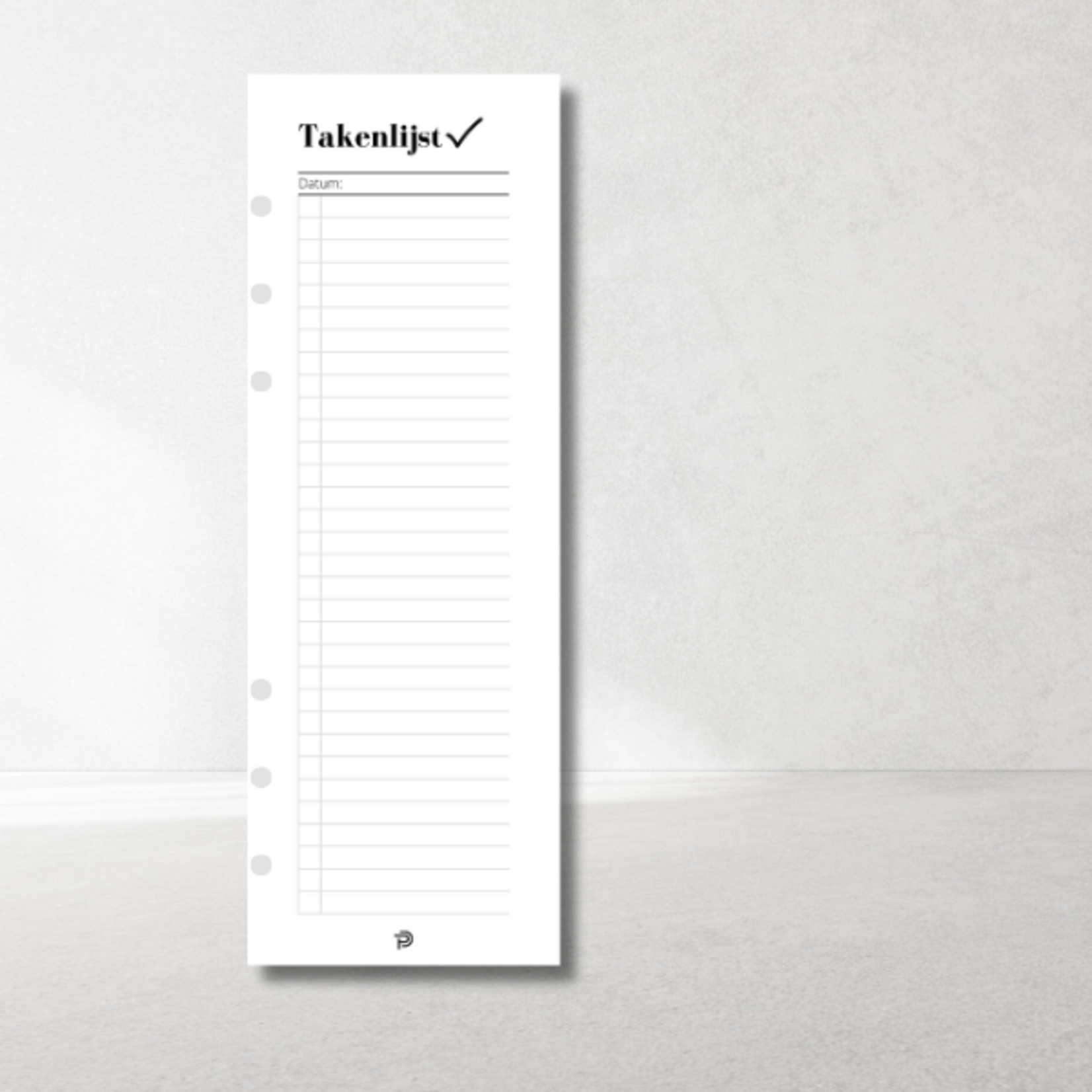 Magnetic To-Do List for A5 Ring Binder Planner – focus & weekly overview