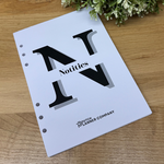 A5 Notepad for Ring Binder Planner