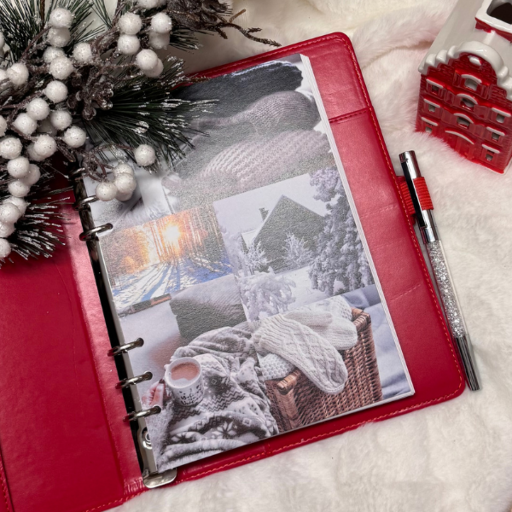 A5 Planner Insert Cards Cosy Winter – set of 6, 12 designs