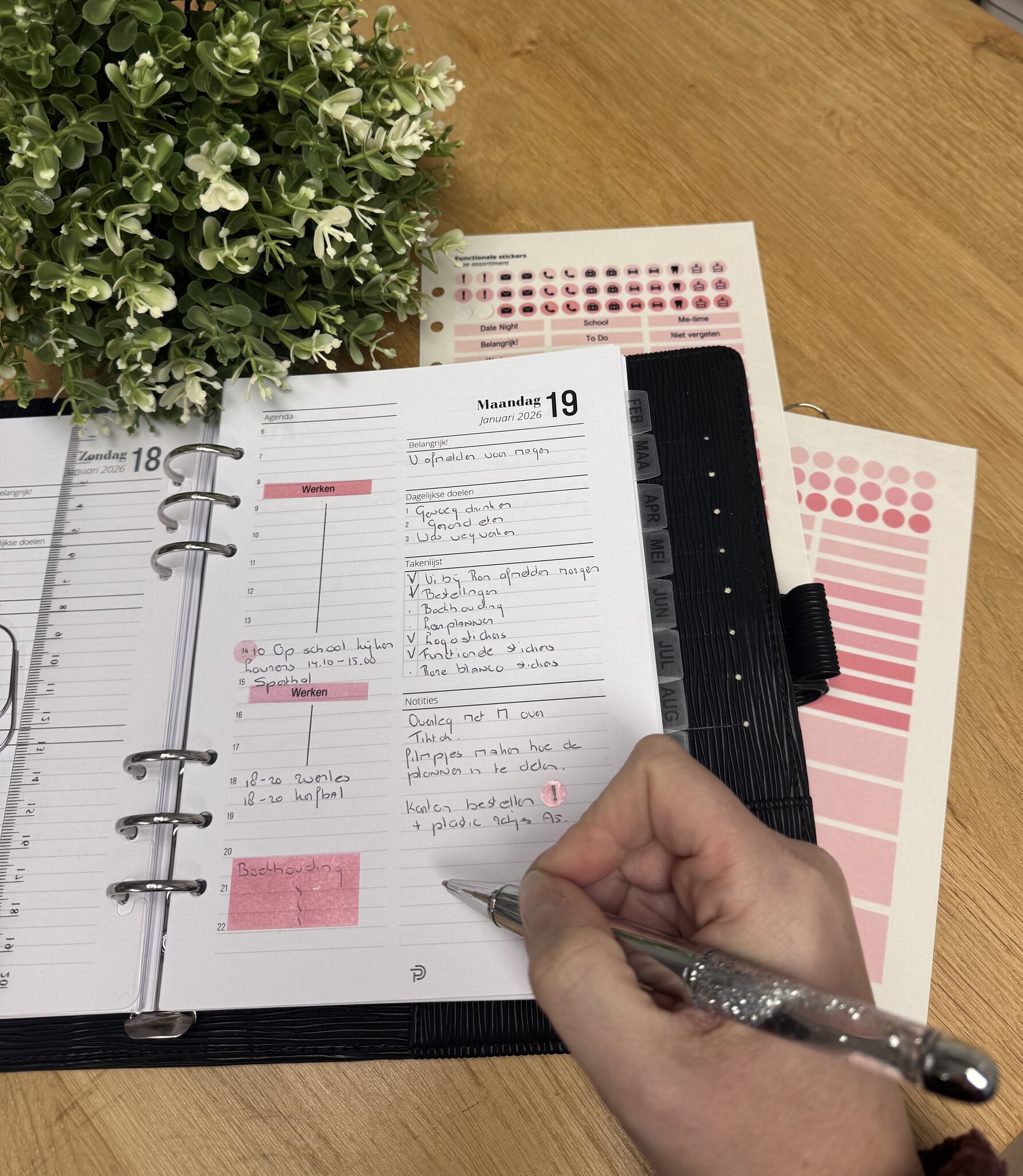 Een frisse start: plannen met de gedateerde dagplanner en maandplanner