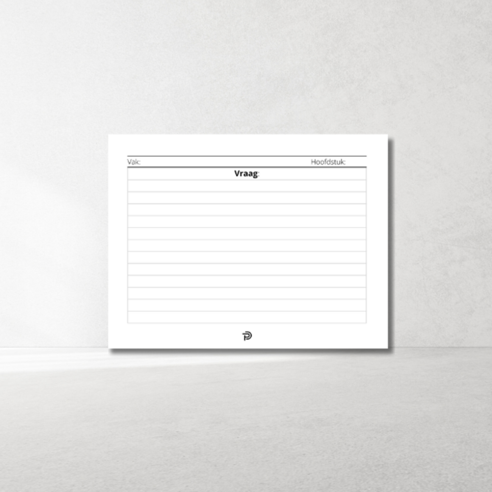 Leerkaarten Vraag & Antwoord – slim leren met overzicht