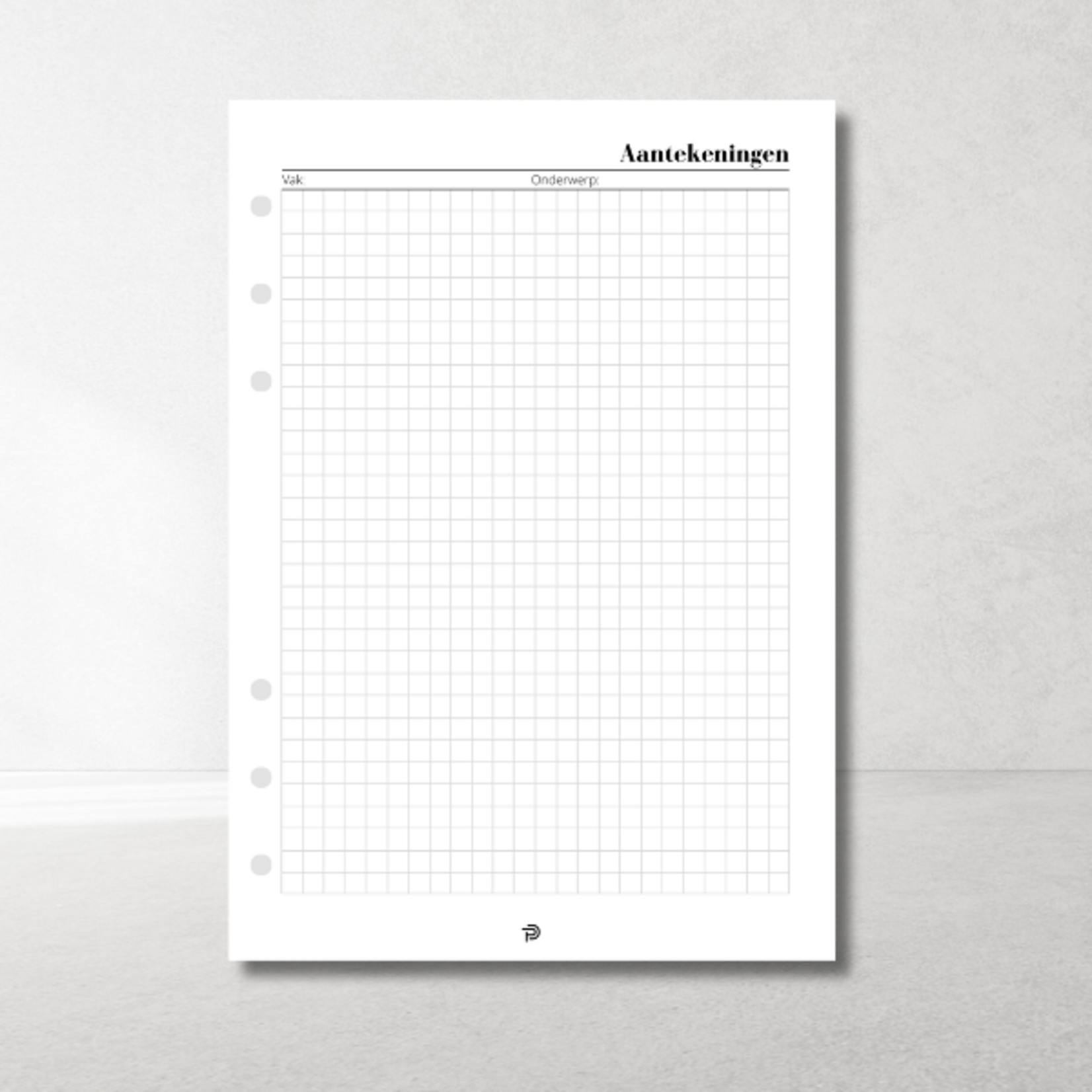 Planner Aantekeningenblok A5 – flexibel noteren en later toevoegen