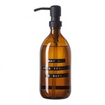 Wellmark Soap Dispenser Amber Glass Bamboo Hand Soap 500ml May All Your Troubles Be Bubbels Black