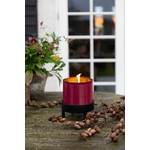 Living By Heart Outdoor Candle Plum/Bordeau