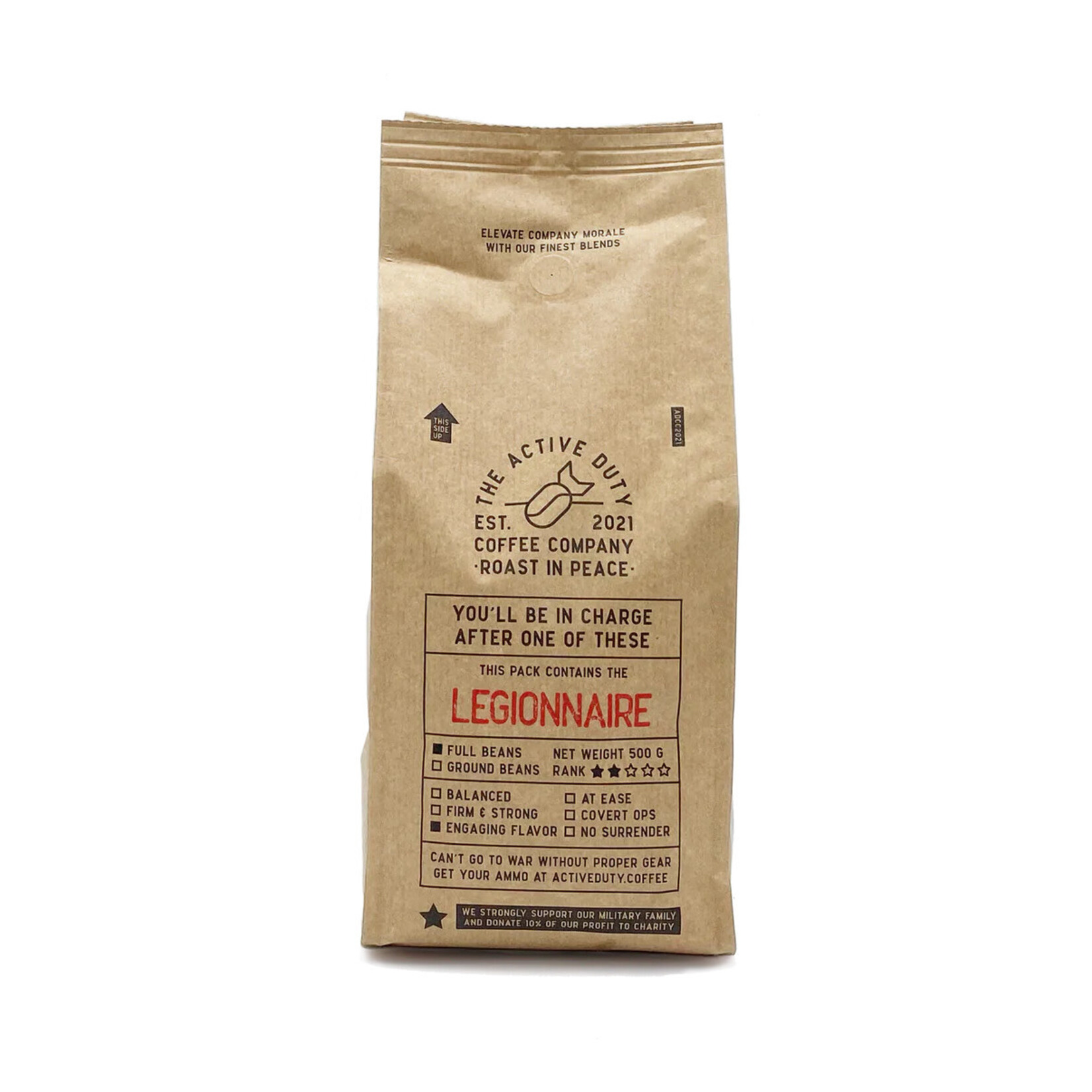 The Active Duty Coffee Company The Legionnaire Bonen 500gr