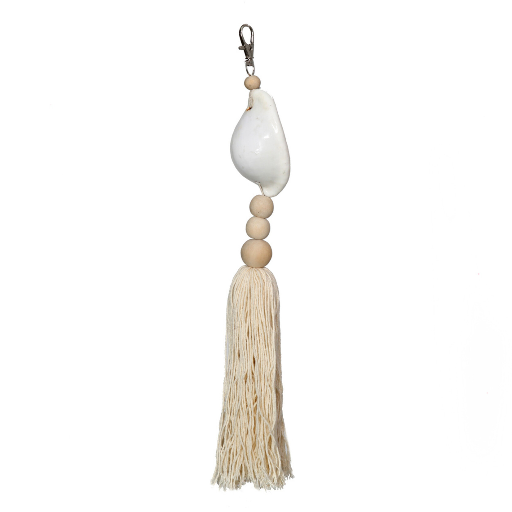 Bazar Bizar De Togian Sleutelhanger - Naturel Wit