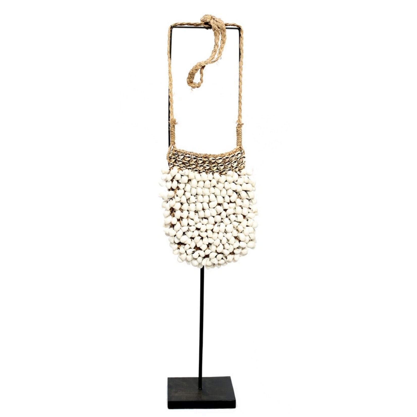 Bazar Bizar De Shell Purse op Stand - Decoratie - Wit