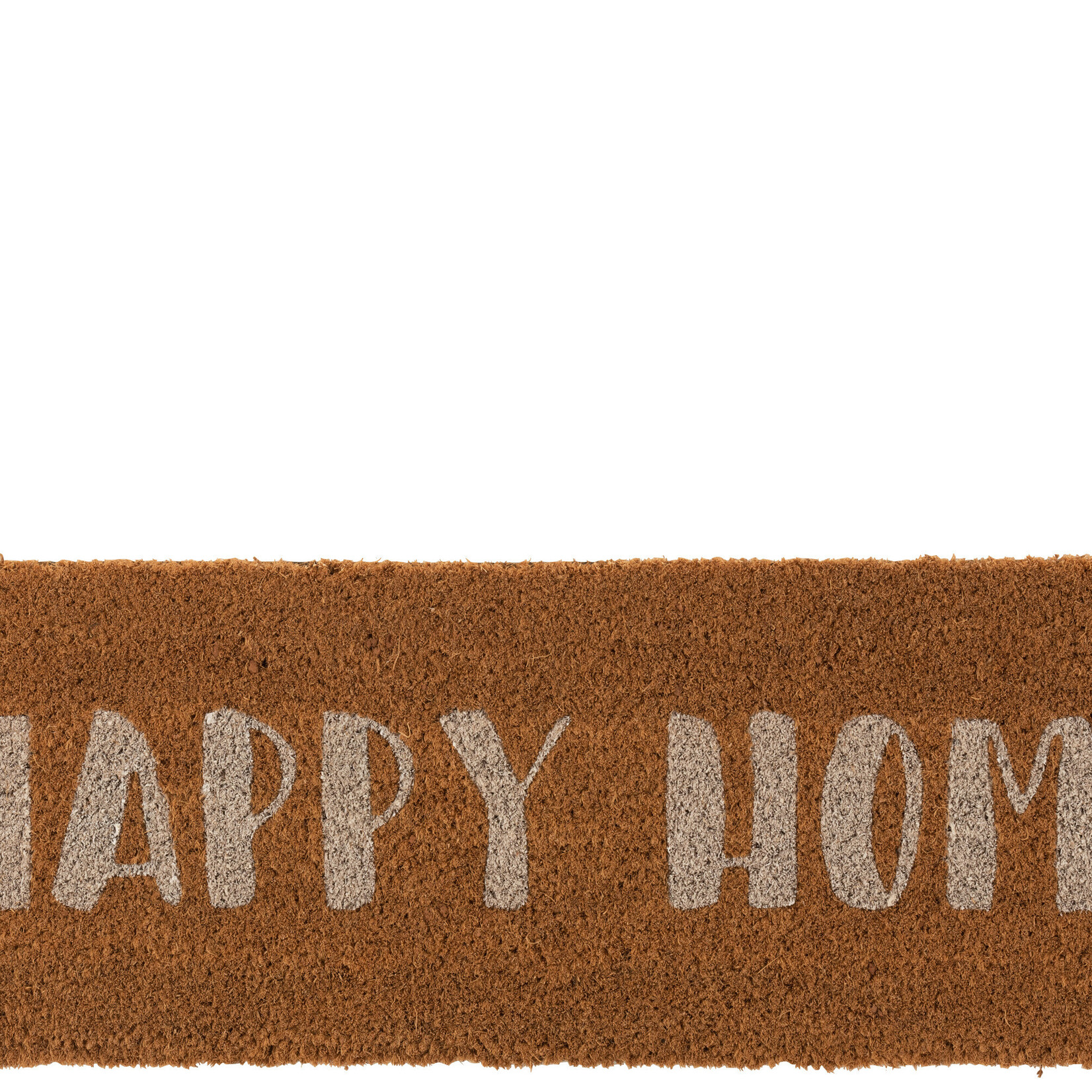 J-Line Deurmat Happy Home Kokosnoot Natuurlijk/Wit