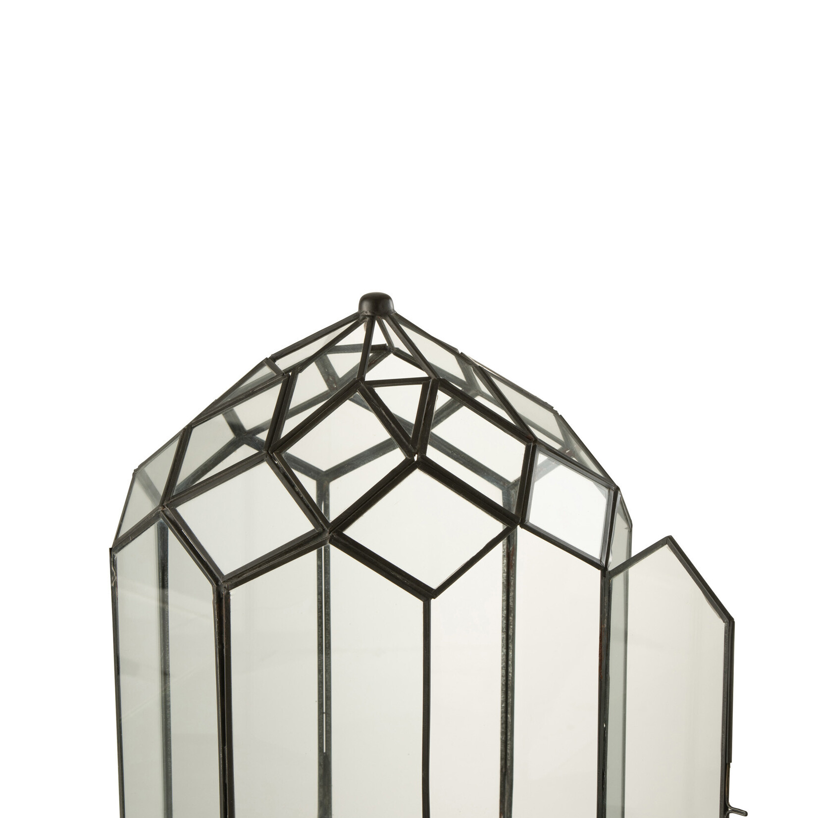 J-Line Terrarium Glas/Metaal Zwart Medium