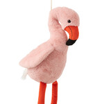 J-Line Flamingo Pluche Roze/Oranje Groot