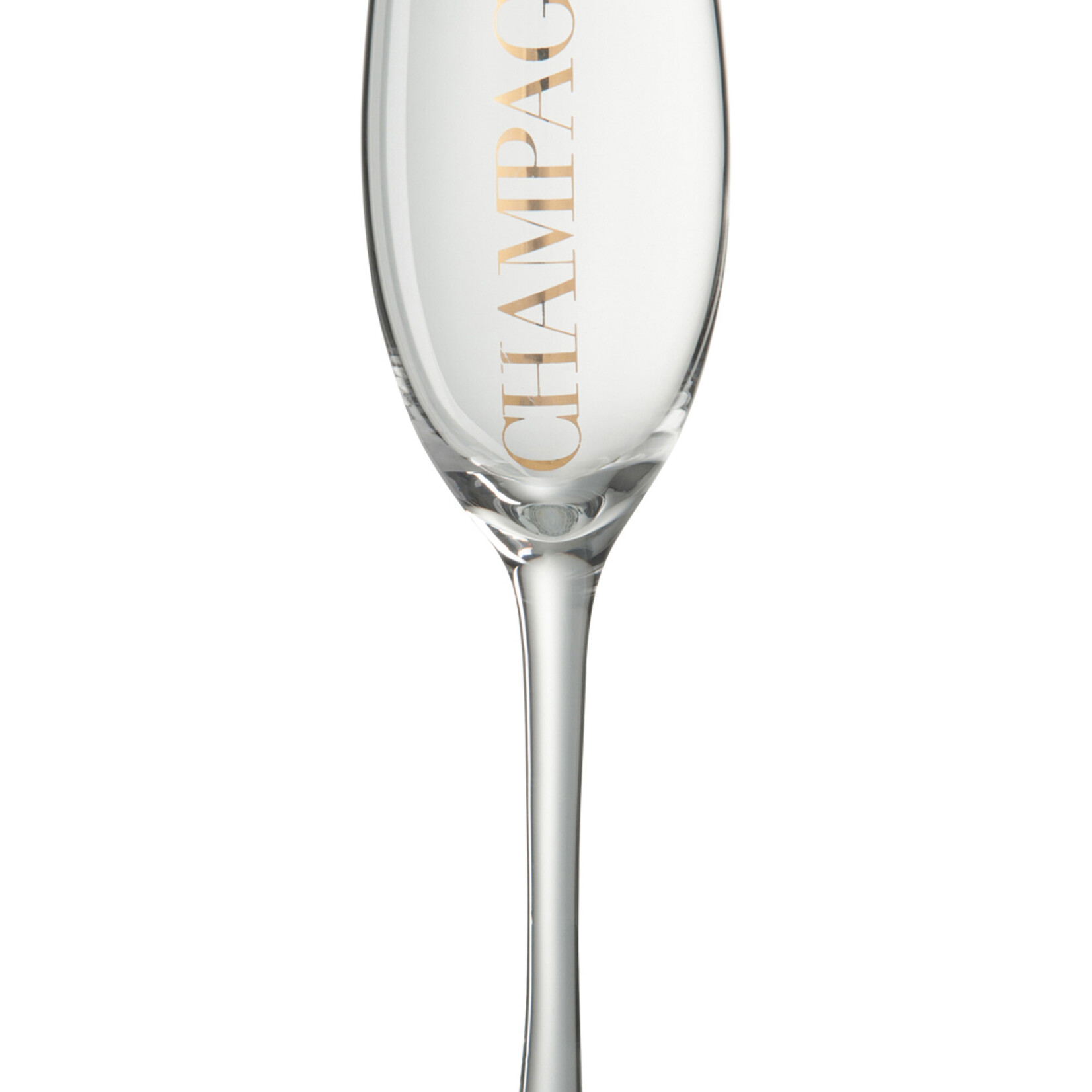 J-Line Champagneglas Transparant/Goud