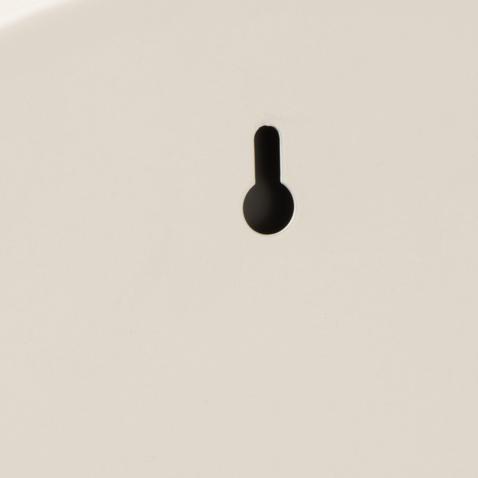 J-Line Spiegel met ronde metalen witte rand - medium formaat