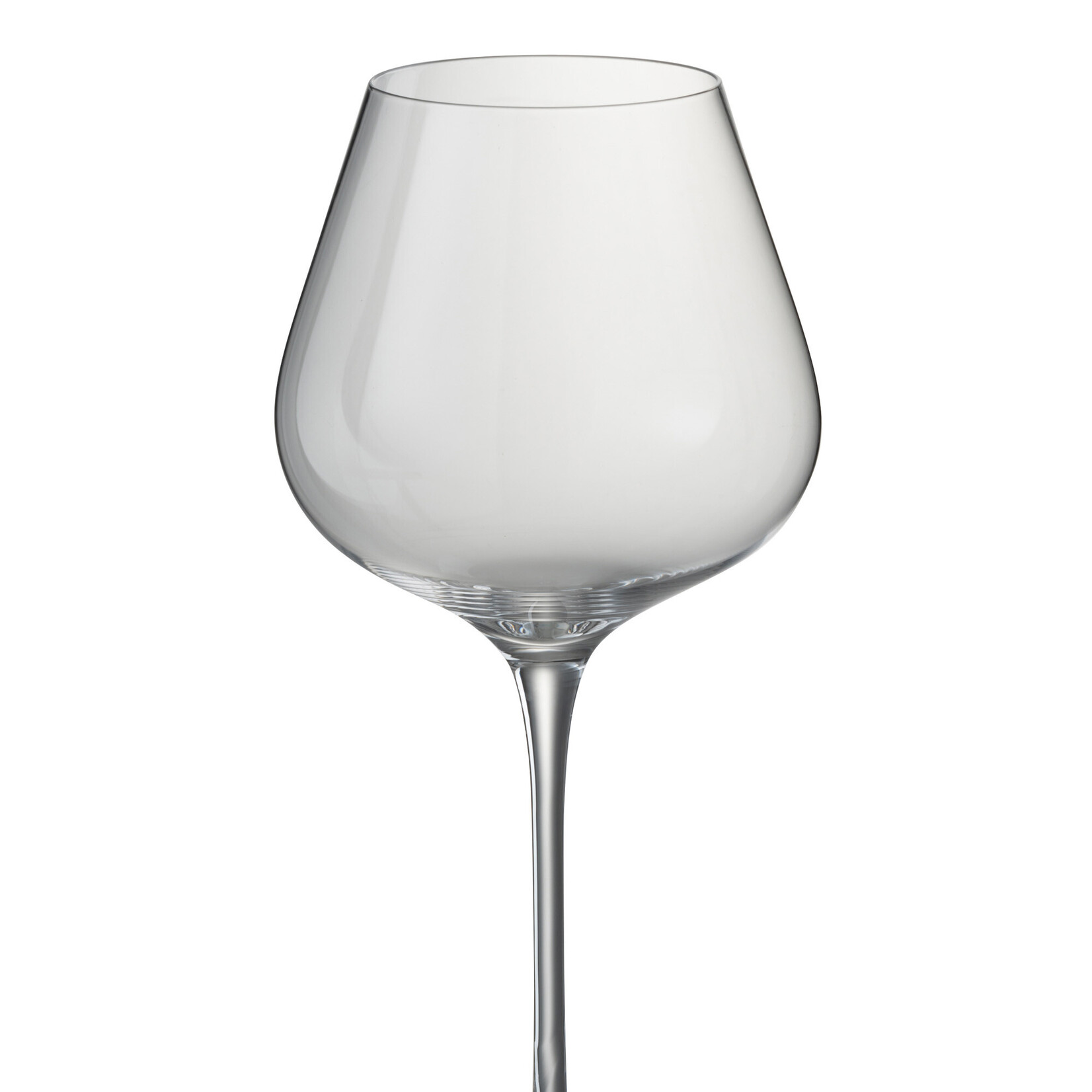 J-Line Drinkglas Brede Witte Wijnglas Kristalhelder Transparant