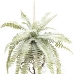 Greenmoods Kunst hangplant Frosted Varen op bal 76 cm