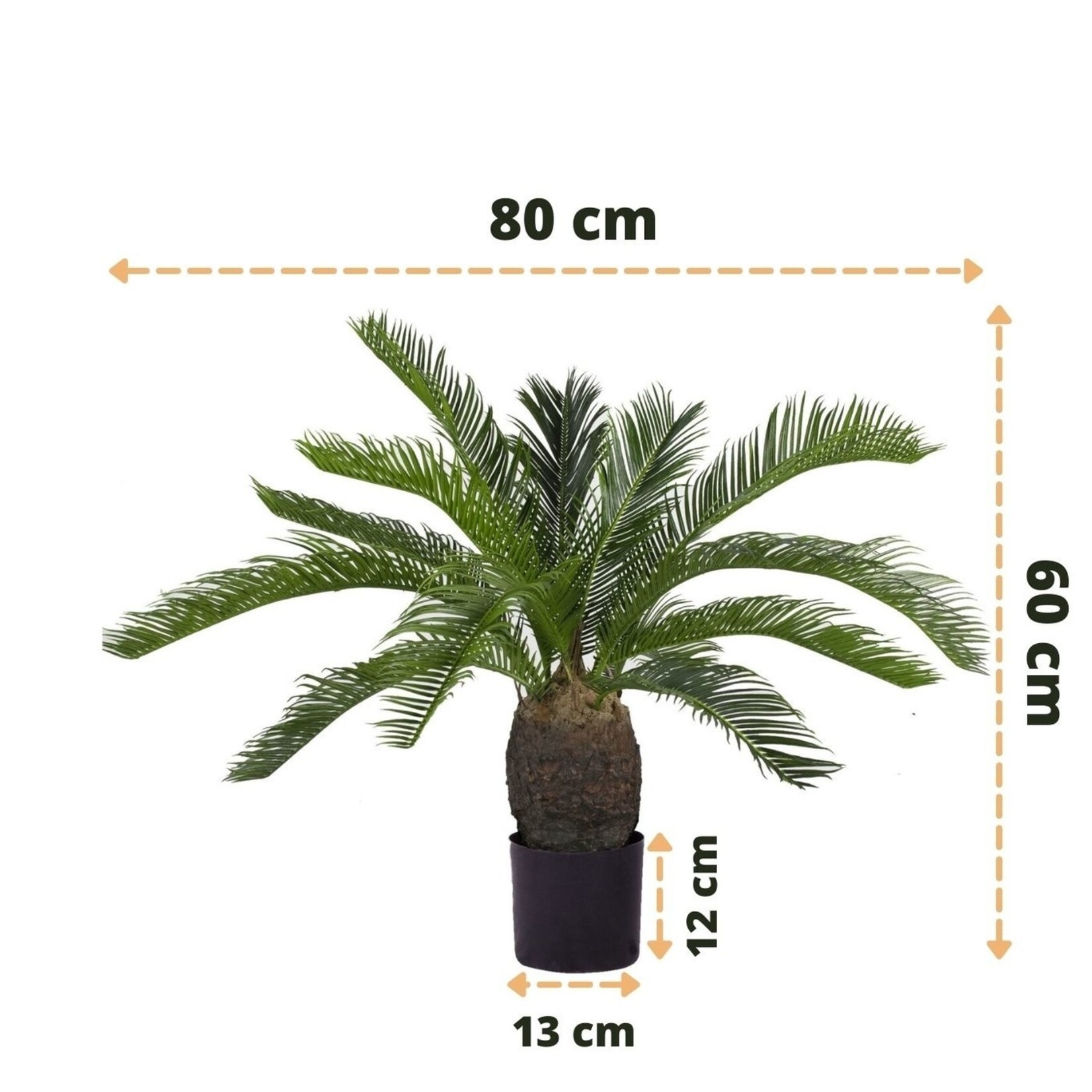 Greenmoods Kunstplant Baby Cycas Palm 60 cm