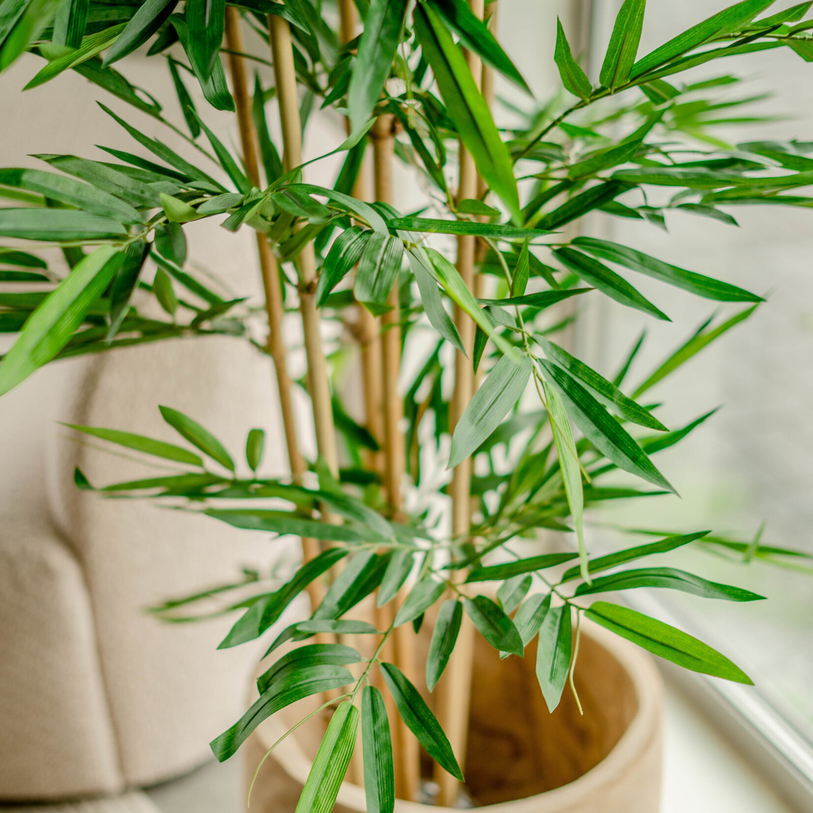 Greenmoods Kunstmatige bamboeplant van 150 cm.