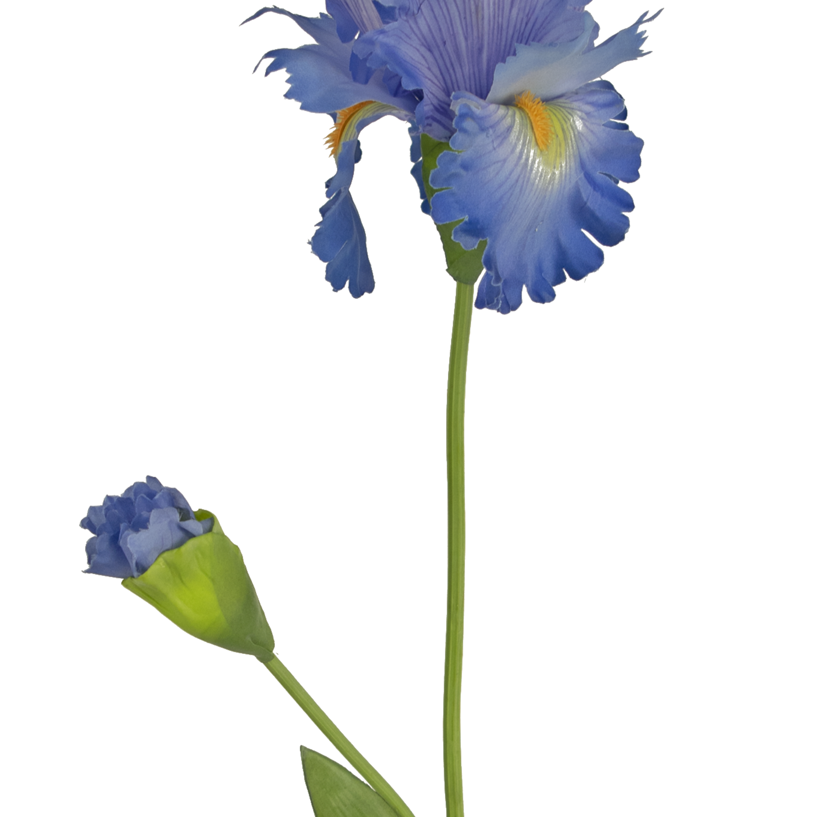 Greenmoods Kunstbloem Iris 80 cm blauw