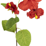 Greenmoods Kunstbloem Hibiscus  92 cm rood