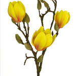 Greenmoods Kunstbloem Magnolia 50 cm geel/oranje