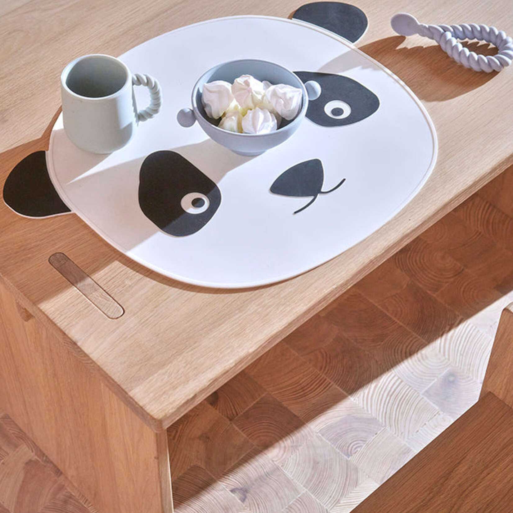 OYOY MINI Placemat Panda - Wit / Zwart