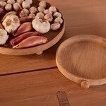 OYOY LIVING Inka Houten Dienblad Rond - Klein - Natuur