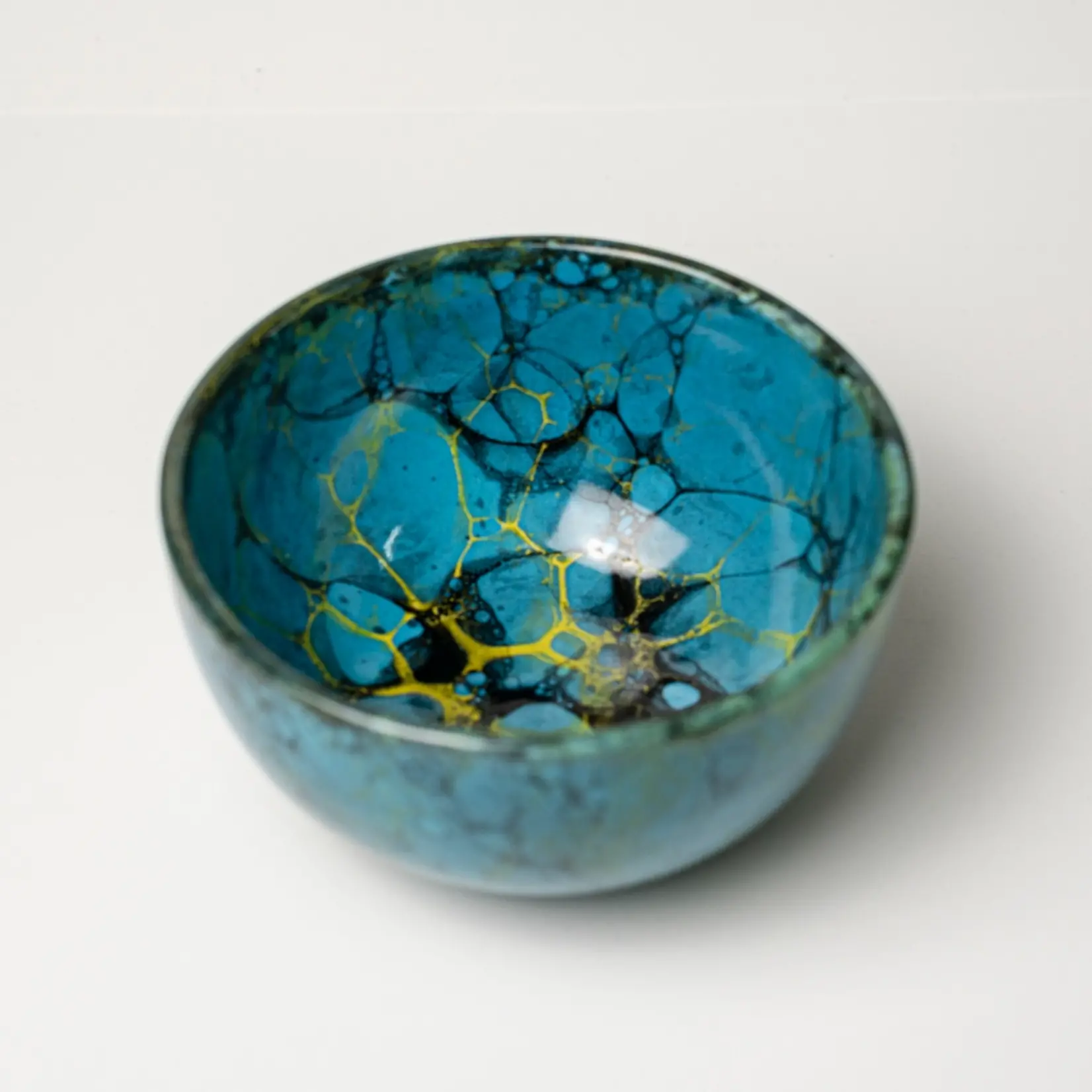 Alfar Tierra Cocida Ceramic Poke Bowl 14cm/TUNDRA Blue