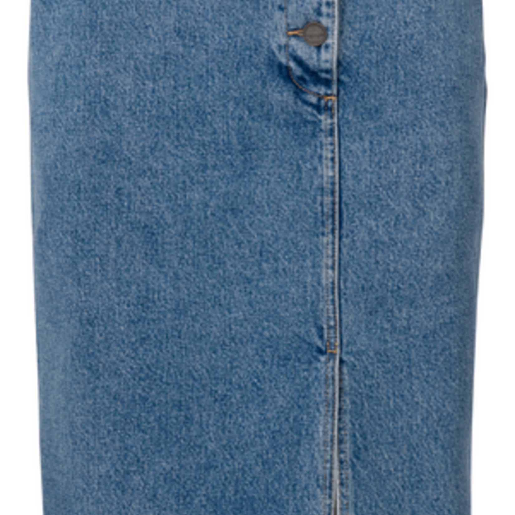 YAYA Denim Midirok Met Knopen En Split Aan De Voorkant