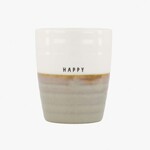 Zusss Koffiemok Happy Wit/Zand