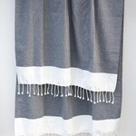 Leeff Hammam Towel Hide Dark Grey