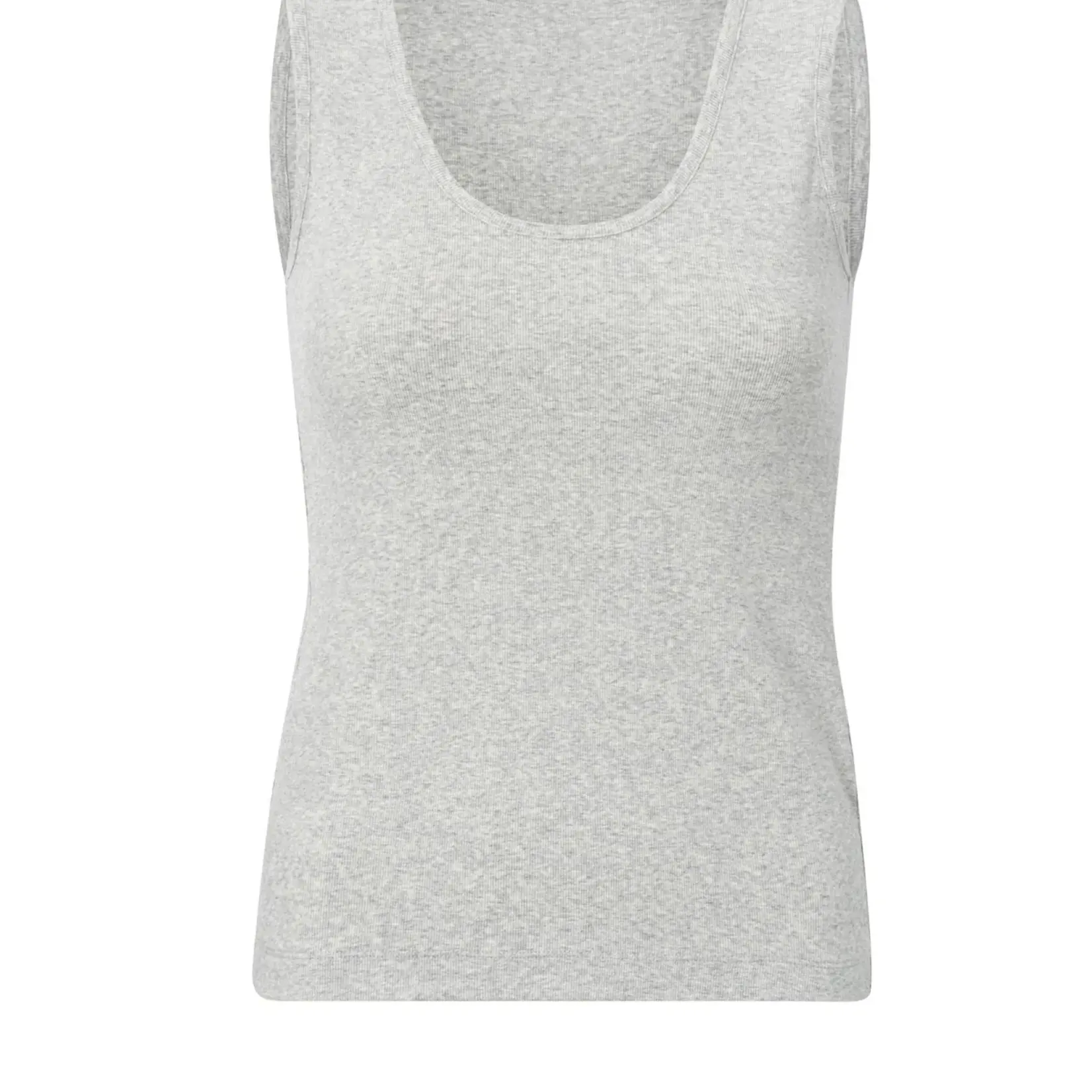 YAYA Geribde Singlet Met Lage Ronde Hals En Een Normale Pasvorm  Medium Grey