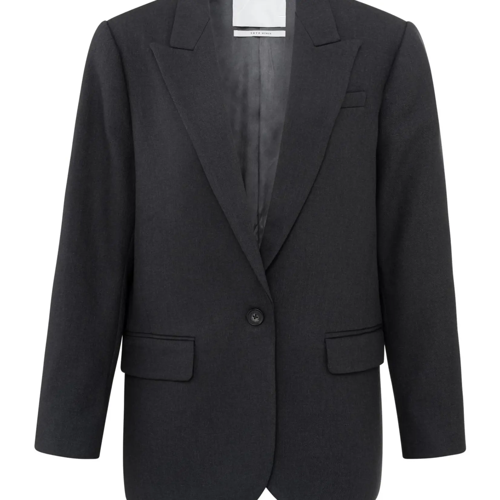 YAYA Oversized Blazer Met Lange Mouwen, Zakken En Enkele Knoop