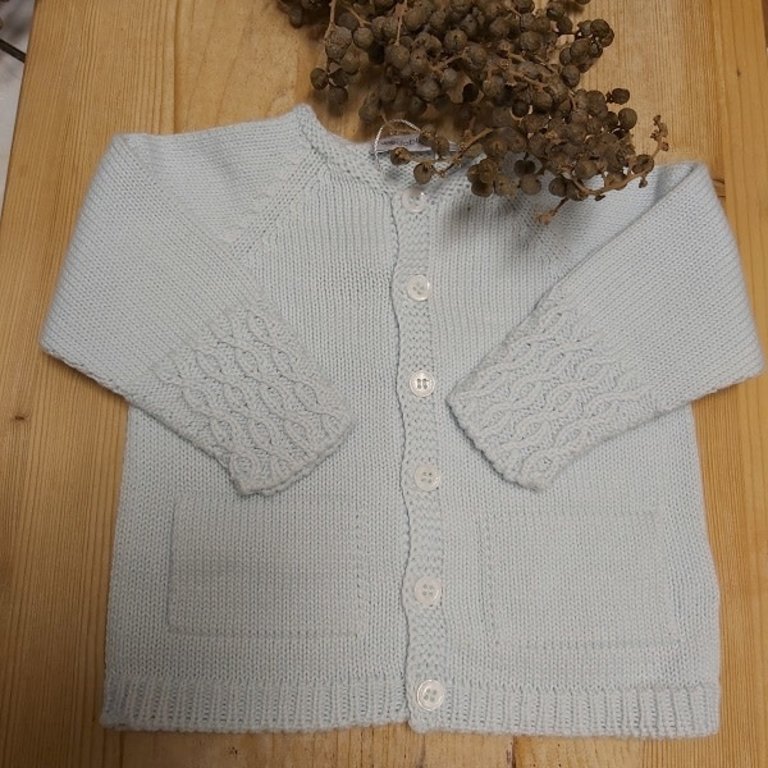 Wedoble Cardigan/vest licht blauw